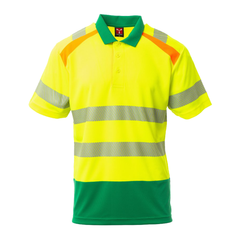 Polo alta visibilità bicolore Payper LANE – bande segmentate