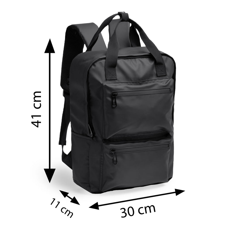 Carica immagine in Galleria Viewer, Zaino in Pelle PU Porta PC 16" con Doppia Tasca Frontale 14 Litri STAMINA RUSEL MO1527