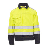 Giacca da lavoro TAGLIA-L Bicolore non Imbottita Alta Visibilità Payper Safe Hi-Vi Personalizzabile Giallo Fluo/Blu Navy Outlet