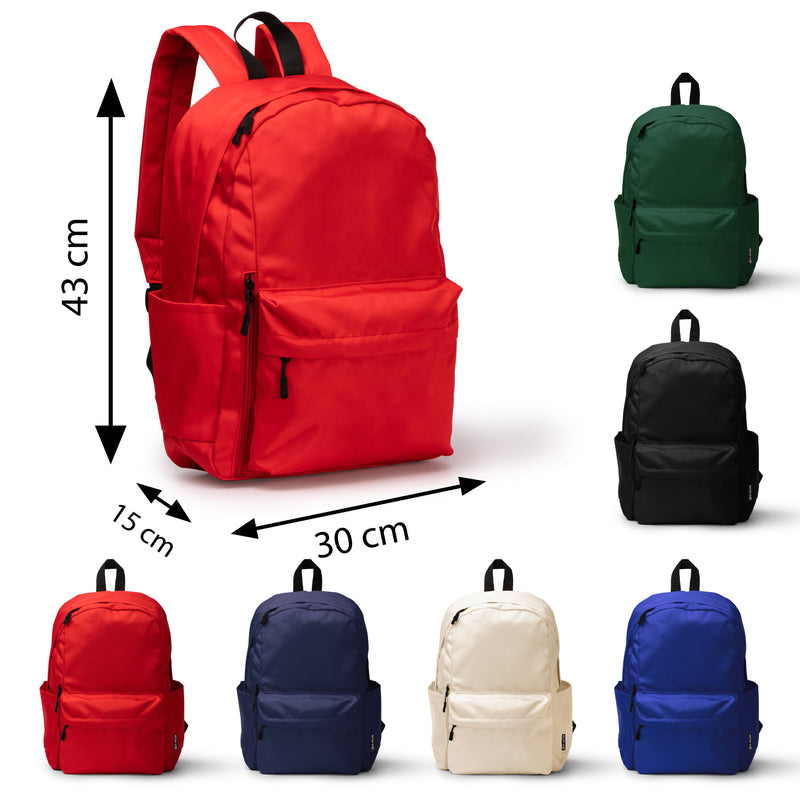 Carica immagine in Galleria Viewer, Zaino in Nylon Riciclato Porta PC 15" con Doppia Tasca Frontale 19 Litri STAMINA TOMIN MO1868