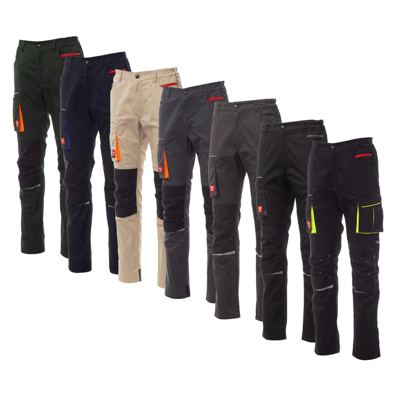 Carica immagine in Galleria Viewer, Pantaloni da Lavoro Unisex Stretch PortaGinocchiere Payper Next 400