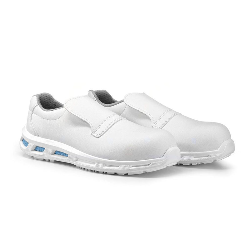 Carica immagine in Galleria Viewer, Scarpe antinfortunistiche bianche senza lacci leggere metal free S2 U-Power Blanco