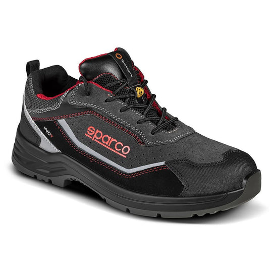 Scarpe Antinfortunistiche S1PS Sparco Indy Detroit ESD SR FO LG Pelle Scamosciata Traforata