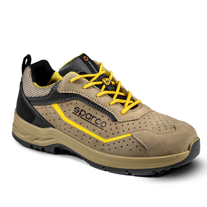 Carica immagine in Galleria Viewer, Scarpe Antinfortunistiche S1PS Sparco Indy Colton ESD SR FO LG Pelle Scamosciata Traforata
