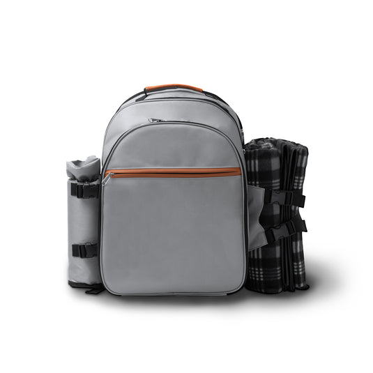 Zaino da Picnic in RPET con Coperta e Set Posate per 2 Persone STAMINA GARTEN MO1348