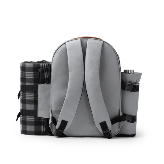 Zaino da Picnic in RPET con Coperta e Set Posate per 2 Persone STAMINA GARTEN MO1348