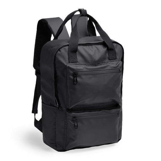 Zaino in Pelle PU Porta PC 16" con Doppia Tasca Frontale 14 Litri STAMINA RUSEL MO1527