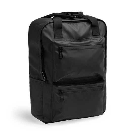 Zaino in Pelle PU Porta PC 16" con Doppia Tasca Frontale 14 Litri STAMINA RUSEL MO1527