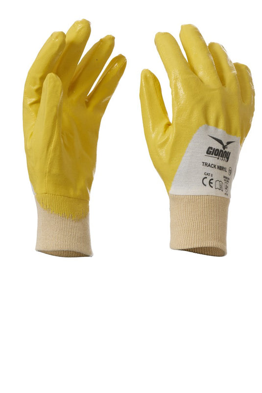 12 Paia Guanti NBR Light Coating in Interlock 24G con Dorso Aerato Payper TRACK NBR1L