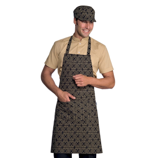 Grembiule Pettorina Isacco con Tasca Arrotondata – Unisex, Regolabile