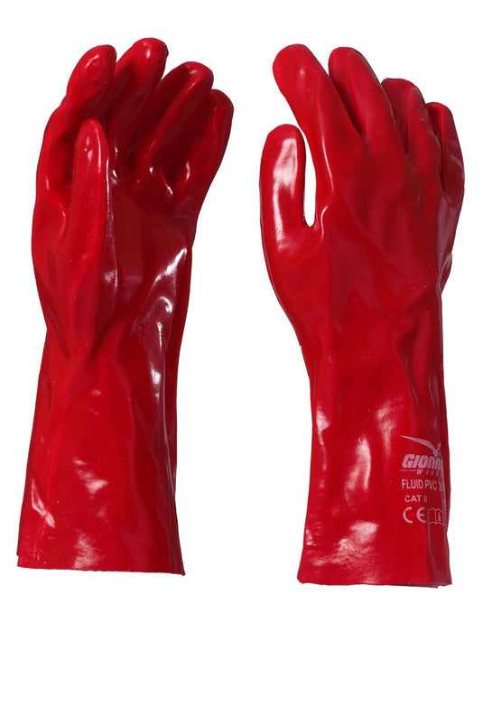 12 Paia Guanti da Lavoro in PVC Resistenti ai Liquidi Payper FLUID PVC 35