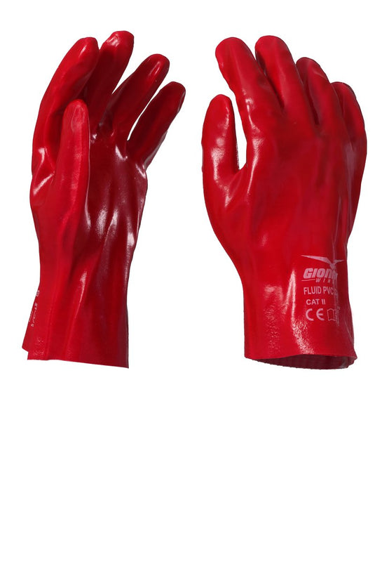 12 Paia Guanti da Lavoro in PVC Resistenti ai Liquidi Payper FLUID PVC 27