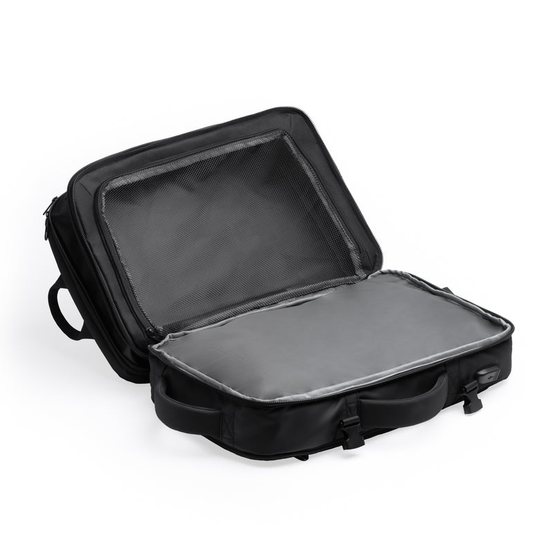Carica immagine in Galleria Viewer, Zaino Viaggio in Pelle PU Porta PC 17" con USB e Antifurto 40 Litri STAMINA RAYAN MO1549
