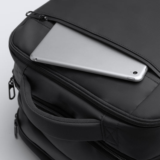 Zaino Viaggio in Pelle PU Porta PC 17" con USB e Antifurto 40 Litri STAMINA RAYAN MO1549