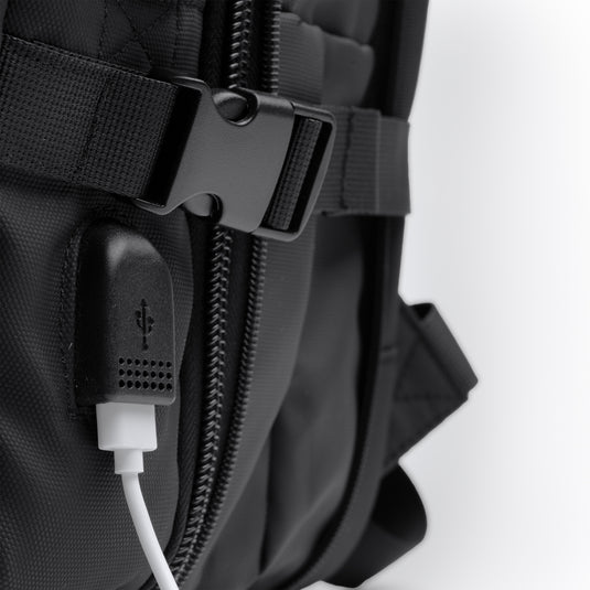 Zaino Viaggio in Pelle PU Porta PC 17" con USB e Antifurto 40 Litri STAMINA RAYAN MO1549