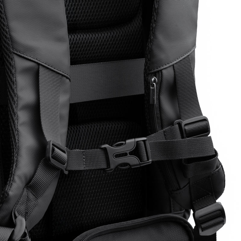 Carica immagine in Galleria Viewer, Zaino Viaggio in Pelle PU Porta PC 17" con USB e Antifurto 40 Litri STAMINA RAYAN MO1549
