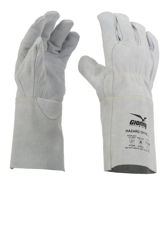 12 Paia Guanti per Saldatori con Doppio Palmo 14 cm Payper HAZARD OK/14C