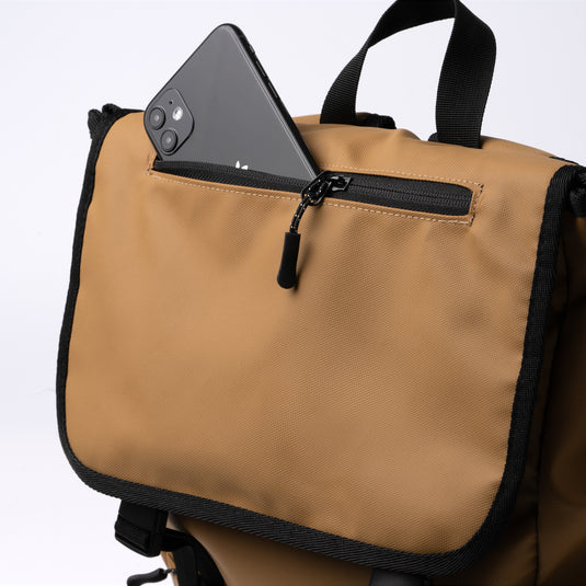 Zaino in Pelle PU con Pattina Porta PC 15" 20 Litri STAMINA TROIS MO1743