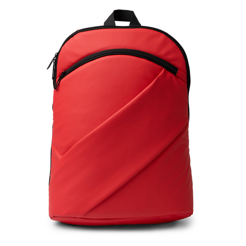 Carica immagine in Galleria Viewer, Zaino in Pelle PU Porta PC 15" con Zip Curva e Cinghia Trolley STAMINA LIAM MO1756

