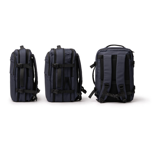Zaino Viaggio in Pelle PU Porta PC 15" Espandibile da 21 a 30 Litri STAMINA OREGON MO1883