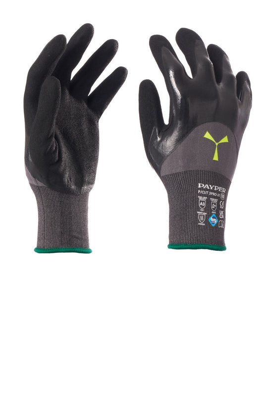 12 Paia Guanti Antitaglio C in Microschiuma di Nitrile Payper P/CUT 3PRO-21