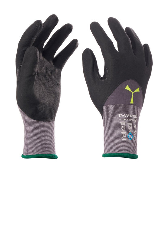 12 Paia Guanti Antiabrasione in Microschiuma di Nitrile Touchscreen Payper P/TOUCH 15PRO