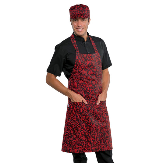 Grembiule Pettorina Isacco con Tasca Arrotondata – Unisex, Regolabile