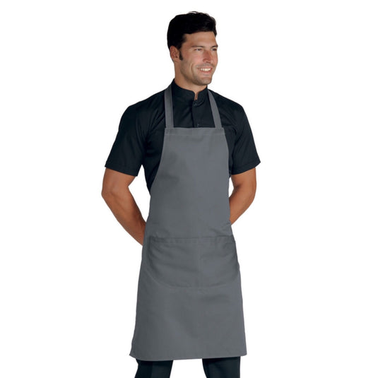 Grembiule Pettorina Isacco con Tasca Arrotondata – Unisex, Regolabile