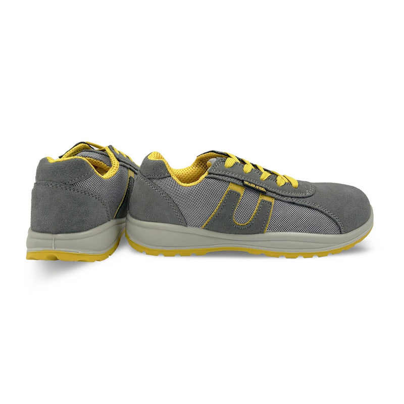 Carica immagine in Galleria Viewer, Scarpe Antinfortunistiche Basse Leggere Miller Steel S1P SRC – Estive Grigie Uomo Donna
