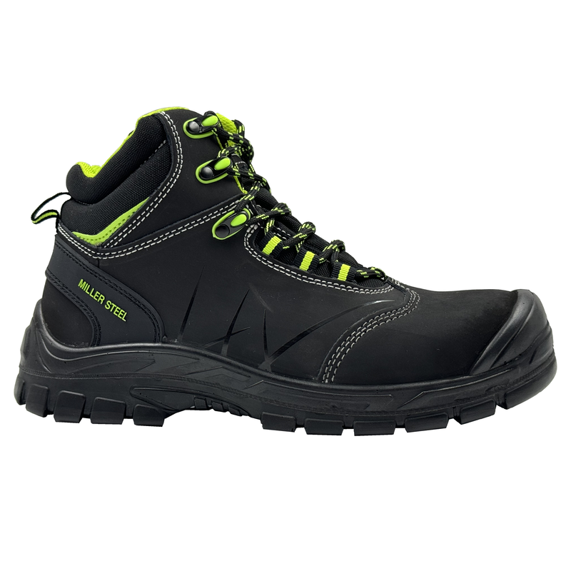 Carica immagine in Galleria Viewer, Scarpe Antinfortunistiche S3 FO SR Miller Steel Alte in Pelle – Puntale Acciaio Antiforo
