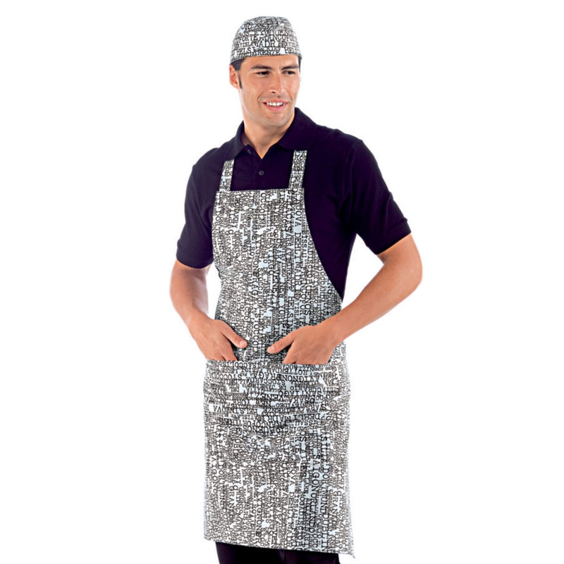 Carica immagine in Galleria Viewer, Grembiule Pettorina Isacco con Tasca Arrotondata – Unisex, Regolabile
