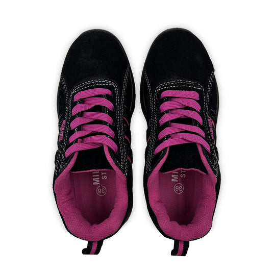 Scarpe Antinfortunistiche Donna da Lavoro Leggere Miller Steel S1P SRC Basse – Nero