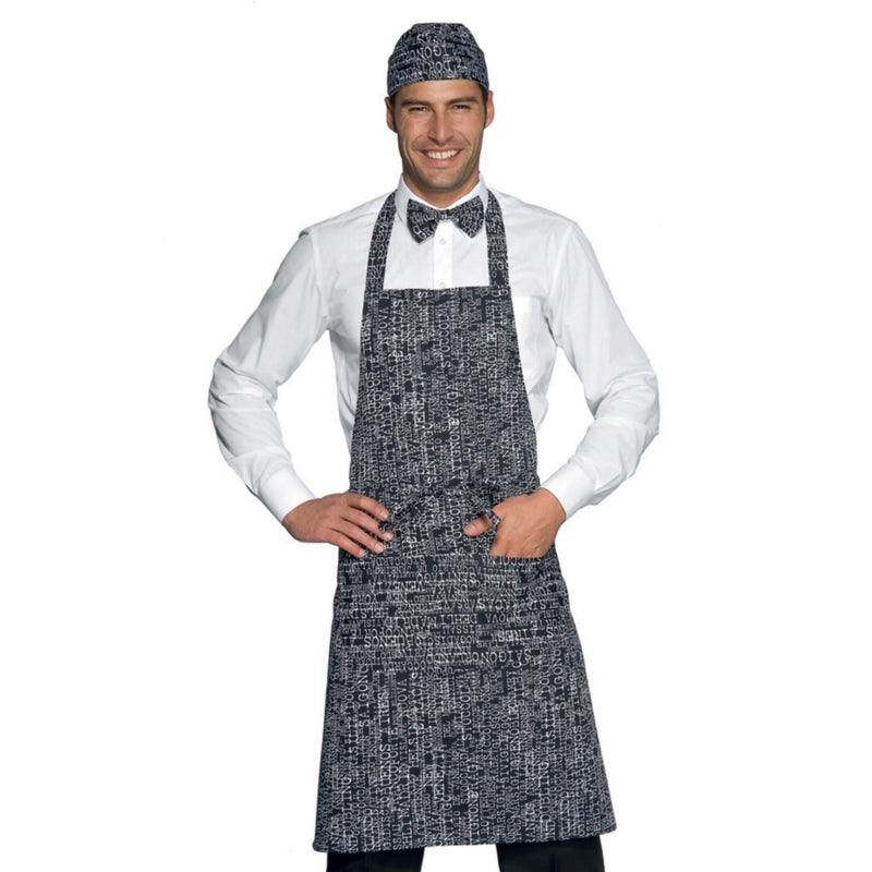 Carica immagine in Galleria Viewer, Grembiule Pettorina Isacco con Tasca Arrotondata – Unisex, Regolabile
