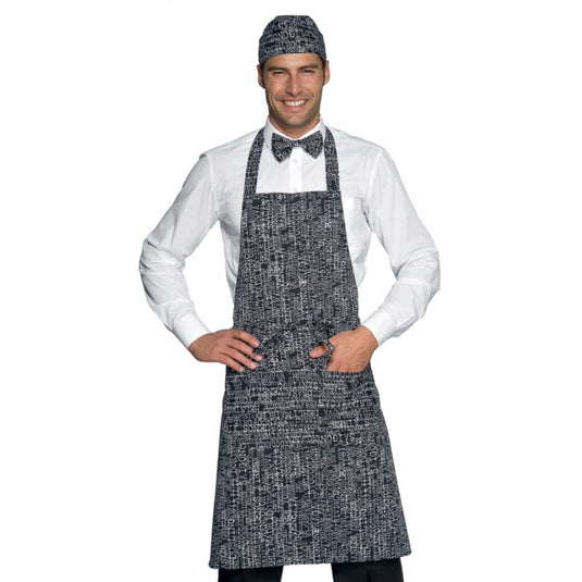 Grembiule Pettorina Isacco con Tasca Arrotondata – Unisex, Regolabile