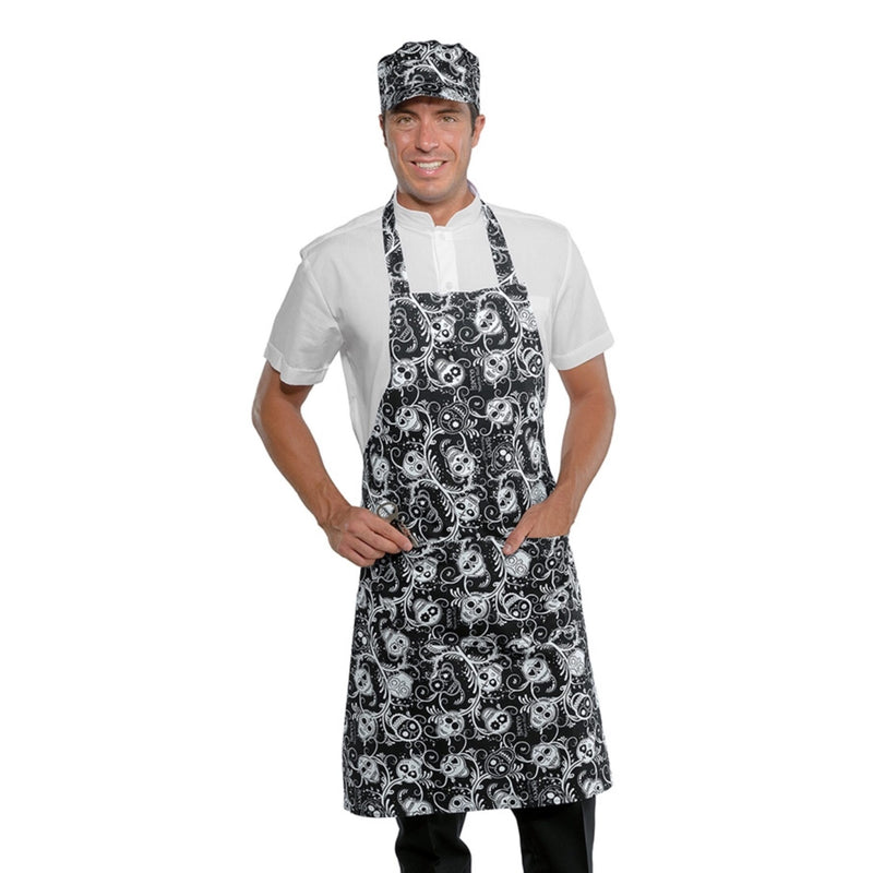 Carica immagine in Galleria Viewer, Grembiule Pettorina Isacco con Tasca Arrotondata – Unisex, Regolabile
