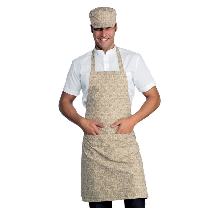 Carica immagine in Galleria Viewer, Grembiule Pettorina Isacco con Tasca Arrotondata – Unisex, Regolabile
