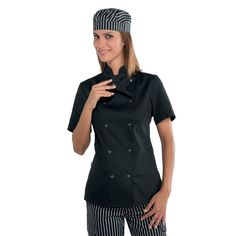 Carica immagine in Galleria Viewer, Giacca Chef Lady Isacco Mezza Manica con Bottoni a Pressione
