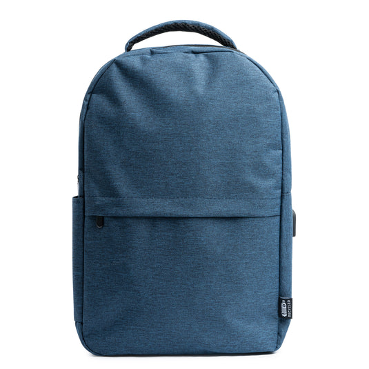 Zaino Mélange in RPET con USB Integrata 15 Litri STAMINA GREGOR MO7139