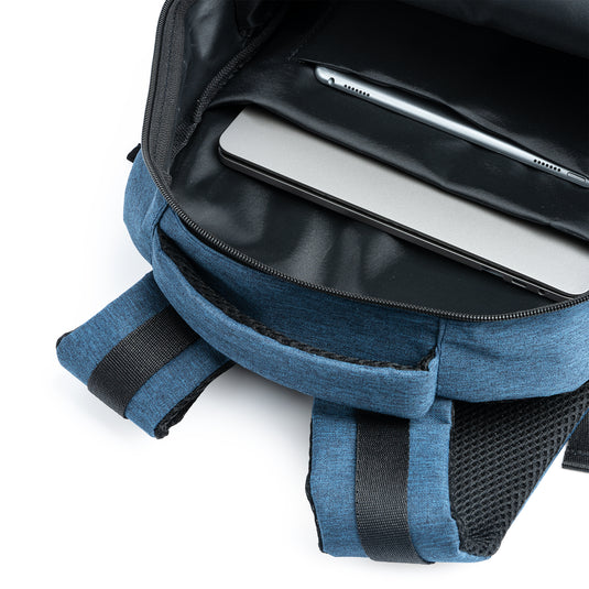 Zaino Mélange in RPET con USB Integrata 15 Litri STAMINA GREGOR MO7139