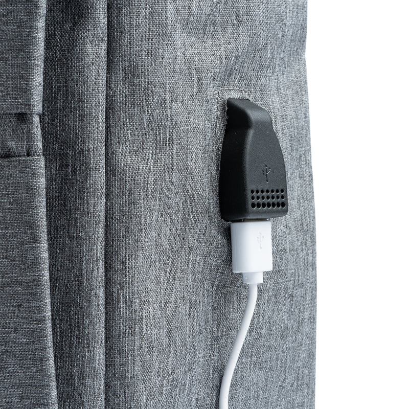 Carica immagine in Galleria Viewer, Zaino Oxford con USB Integrata e Doppia Tasca Frontale 18 Litri STAMINA NARVIK MO7177
