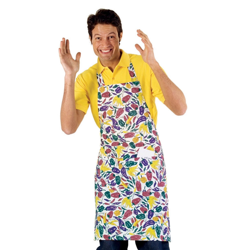 Carica immagine in Galleria Viewer, Grembiule Pettorina Isacco con Tasca Arrotondata – Unisex, Regolabile
