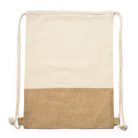 10 Pezzi Sacca Eco in Cotone con Fascia in Iuta STAMINA WILKES BO7557