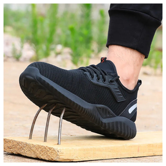 Scarpe Antinfortunistiche Leggere Traspiranti Teamwork S1P SRC – Basse Nero con Puntale e Lamina