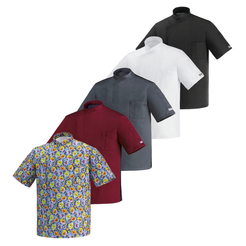 Carica immagine in Galleria Viewer, Giacca da Cuoco Unisex Manica Corta Egochef Ottavio MM
