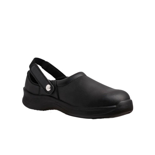 Scarpe Antinfortunistiche Zoccoli da Lavoro SB in Microfibra Nera – Uomo Donna | Cucina, Gastronomia, Pulizie Professionali | Alba&n W25