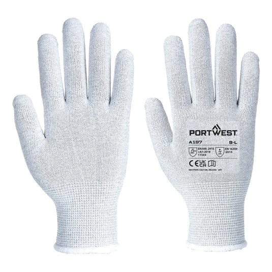 Guanti ESD Antistatici Portwest A197 Touchscreen – Confezione da 12 Paia