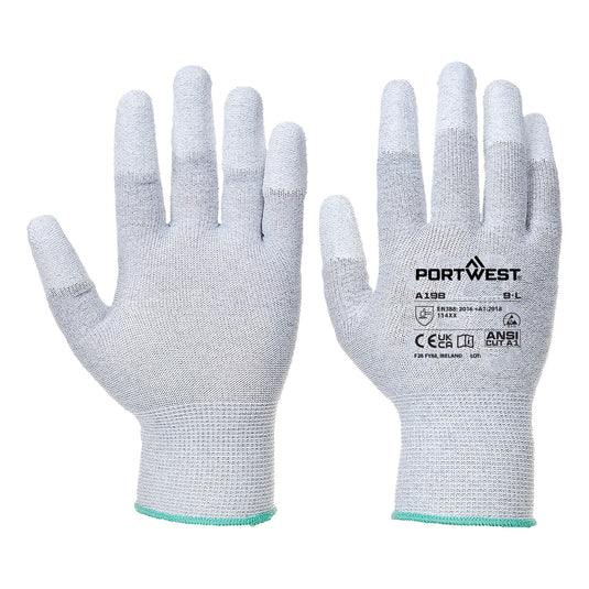 Guanti ESD Antistatici Portwest A198 in PU – Confezione da 12 Paia