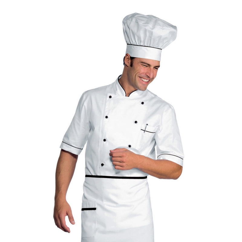 Carica immagine in Galleria Viewer, Giacca Cuoco Unisex Mezza Manica Isacco Alicante
