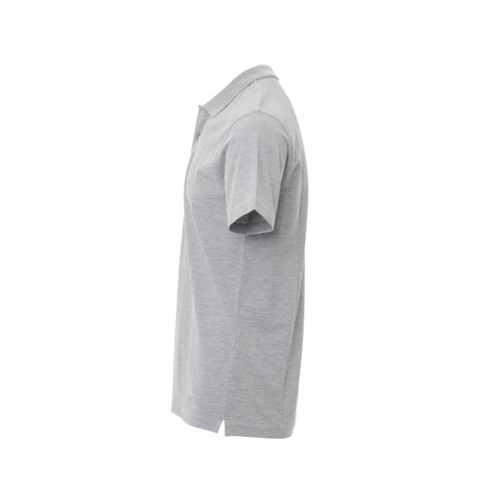 Polo da Lavoro TAGLIA-L Personalizzabile Uomo Manica Corta – Payper Amalfi 100% Cotone Jersey Grigio Melange Outlet