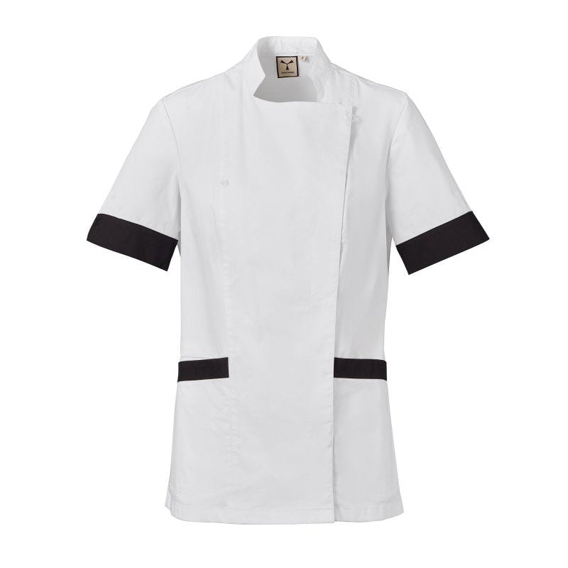 Carica immagine in Galleria Viewer, Casacca Sanitaria Donna Stretch Collo Coreano Personalizzabile Payper Amber Lady
